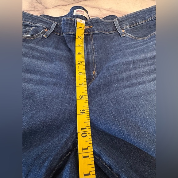 Levi’s straight leg mid rise jeans plus size denim casual classic minimalist - Picture 8 of 9